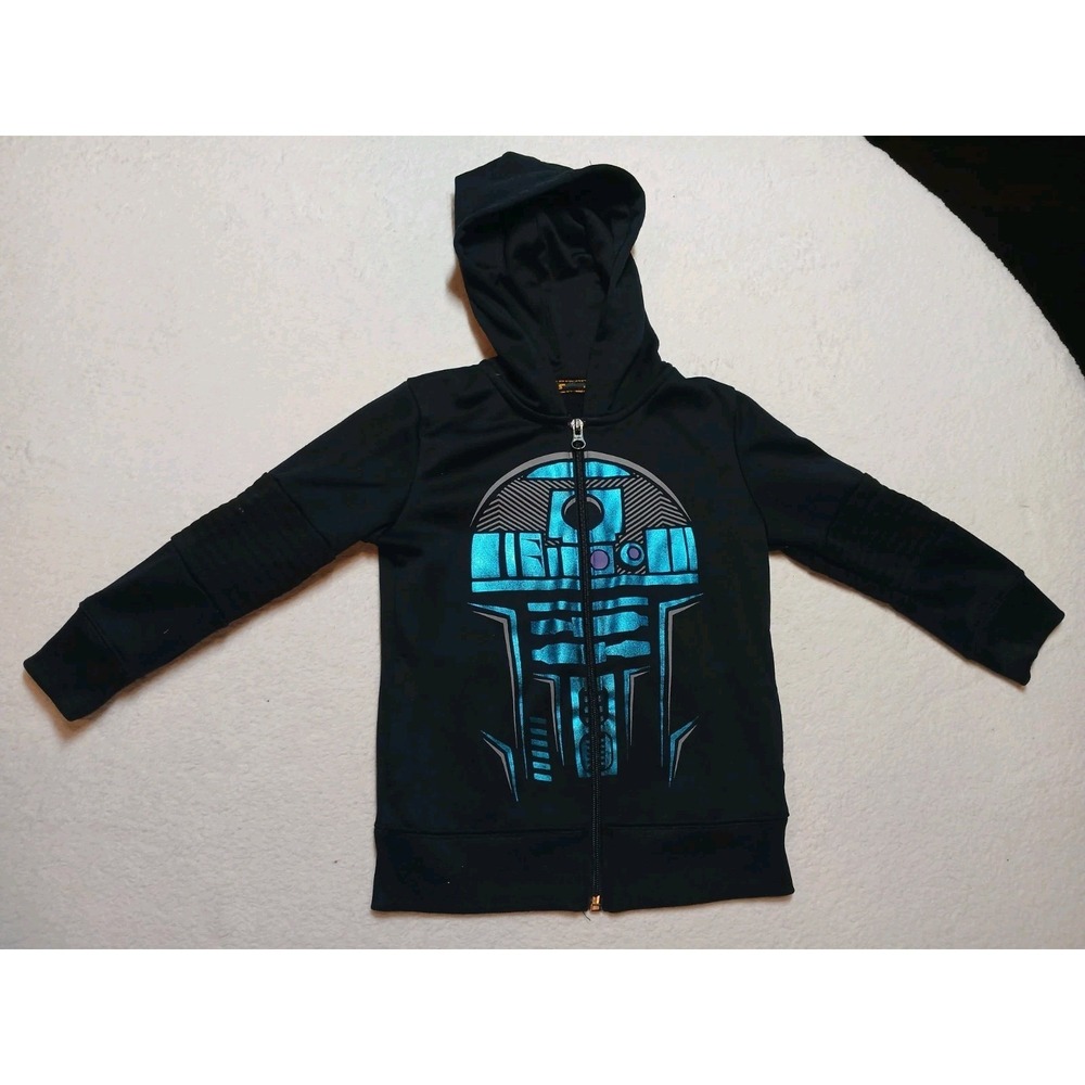 STAR WARS R2D2 Boys' Zip Up‎ Hoodie Sweatshirt  Size 4